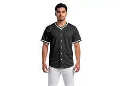 Custom onyx outline adult youth unisex full buttons softball jersey - Jersey