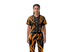 Custom tiger animal adult youth unisex baseball jersey - Jersey