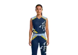 Custom  blocks abstract sleeveless adult youth unisex softball jersey - Jersey
