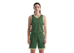Custom elegant green adult youth unisex basketball jersey - reversible uniform - Jersey