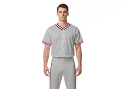 Custom dual color combination adult youth unisex full buttons softball jersey - Jersey