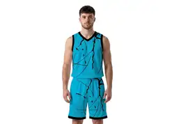 Custom streaks abstract adult youth unisex basketball jersey - reversible uniform - Jersey
