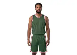 Custom alluring green adult youth unisex basketball jersey - reversible uniform - Jersey