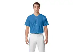 Custom athletic attire adult youth unisex full buttons baseball jersey - Jersey