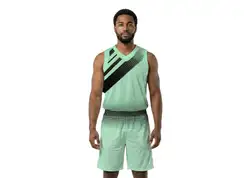 Custom casual blue white lines adult youth unisex basketball jersey - reversible uniform - Jersey