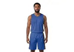 Custom classic blue black adult youth unisex basketball jersey - reversible uniform - Jersey