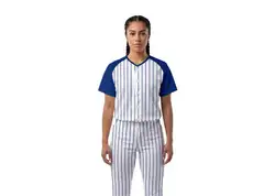 Custom stripe casual  adult youth unisex baseball jersey - Jersey