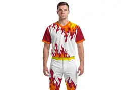 Custom fine no button adult youth unisex softball jersey - Jersey