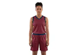 Custom maroon & yellow replica adult youth unisex basketball jersey - reversible uniform - Jersey