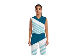 Custom diagonal stripes sleeveless adult youth unisex softball jersey - Jersey
