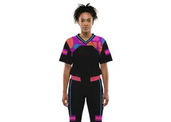 Custom oval abstract adult youth unisex football jersey - Jersey