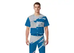Custom blotch abstract adult youth unisex softball jersey - Jersey