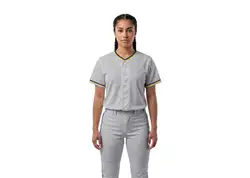 Custom ivory irish adult youth unisex full buttons softball jersey - Jersey