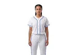 Custom surf white adult youth unisex full buttons softball jersey - Jersey