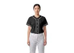Custom ebony adult youth unisex full buttons softball jersey - Jersey