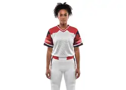 Custom zig-zag abstract adult youth unisex football jersey - Jersey