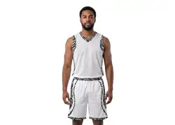 Custom zebra border design adult youth unisex basketball jersey - reversible uniform - Jersey