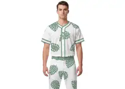 Custom falling leaves nature adult youth unisex softball jersey - Jersey