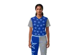 Custom front big star short sleeve adult youth unisex softball jersey - Jersey