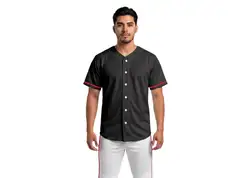 Custom georgia crimson striker adult youth unisex full buttons softball jersey - Jersey