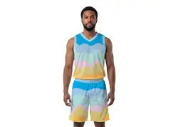 Custom layers shapes adult youth unisex basketball jersey - reversible uniform - Jersey