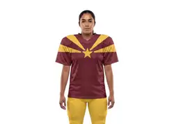 Custom adult youth unisex football jersey stellar maroon - Jersey