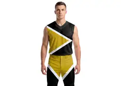 Custom triangular design sleeveless youth unisex baseball jersey - Jersey