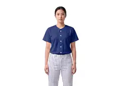 Custom  navy blue adult youth unisex full buttons softball jersey - Jersey