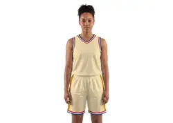 Custom classic warm yellow replica adult youth unisex basketball jersey - reversible uniform - Jersey