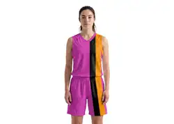 Custom stylish pink adult youth unisex basketball jersey - reversible uniform - Jersey