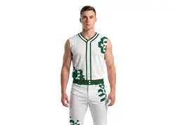 Custom  blocks abstract sleeveless adult youth unisex softball jersey - Jersey