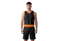 Custom bottom stripe solids adult youth unisex basketball jersey - reversible uniform - Jersey