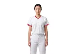 Custom diamond blanc adult youth unisex full buttons softball jersey - Jersey