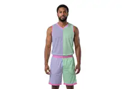 Custom light color solids adult youth unisex basketball jersey - reversible uniform - Jersey