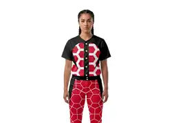 Custom hexagon shapes adult youth unisex softball jersey - Jersey