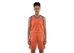 Custom trendy red-orange adult youth unisex basketball jersey - reversible uniform - Jersey