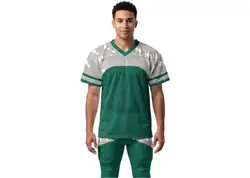 Custom geometric abstract adult youth unisex football jersey - Jersey