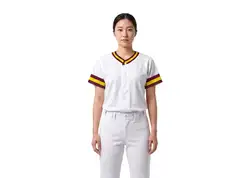 Custom soft fit adult youth unisex full buttons softball jersey - Jersey