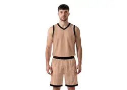 Custom pinstripe lines adult youth unisex basketball jersey - reversible uniform - Jersey