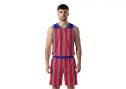 Custom color block lines adult youth unisex basketball jersey - reversible uniform - Jersey