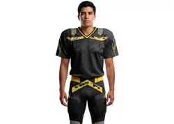 Custom camo yellow adult youth unisex football jersey - Jersey