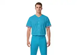 Custom sky soar adult youth unisex full buttons softball jersey - Jersey