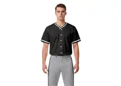 Custom bleak  adult youth unisex full buttons baseball jersey - Jersey