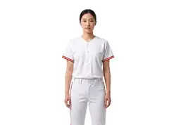 Custom snowy peak adult youth unisex full buttons softball jersey - Jersey