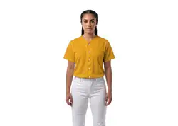 Custom classic white and blue adult youth unisex full buttons baseball jersey - Jersey