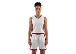 Custom stylish hot white adult youth unisex basketball jersey - reversible uniform - Jersey