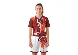 Custom autumn leaf adult youth unisex basketball jersey - reversible uniform - Jersey