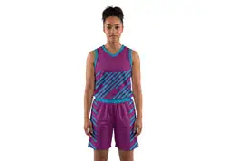 Custom half diagonal lines adult youth unisex basketball jersey - reversible uniform - Jersey