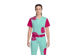 Custom big leaves three buttons adult youth unisex softball jersey - Jersey