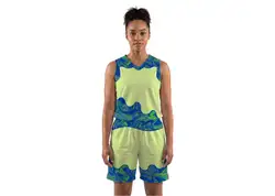 Custom diagonal layers abstract adult youth unisex basketball jersey - reversible uniform - Jersey